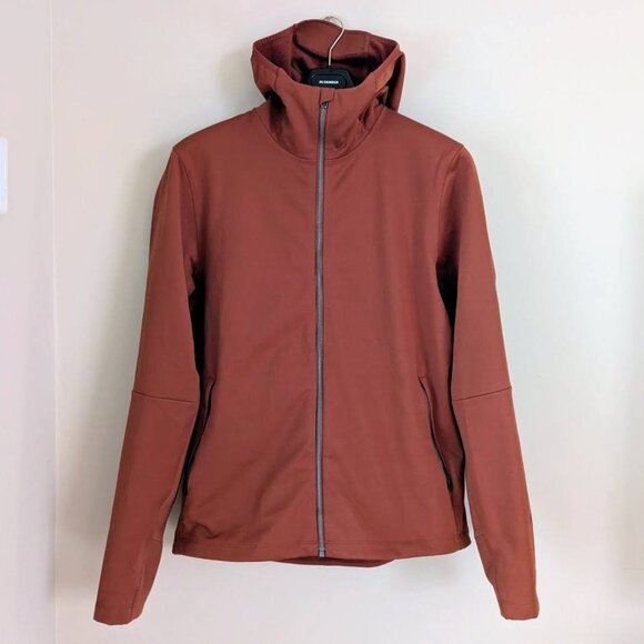 Men's Lululemon Fleece Back Soft Shell Jacket Coat Burnt Orange Terracotta XL - Picture 1 of 9